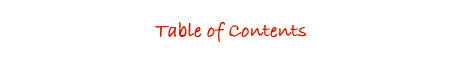 Table of contents